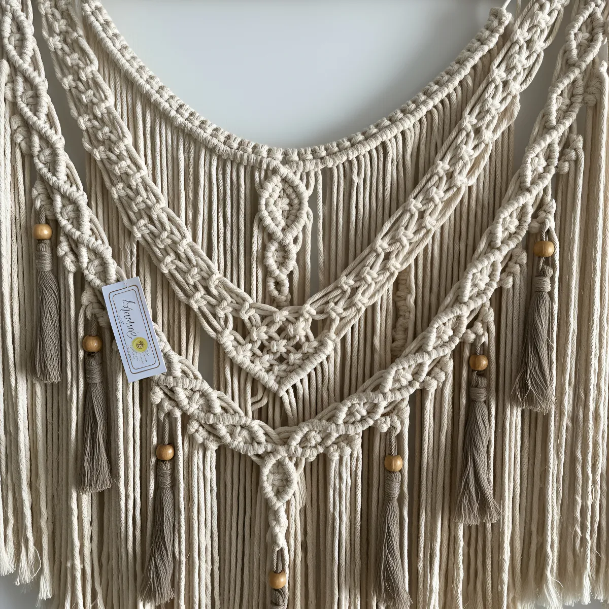 Tapiz-Apapacho-Macramé-Con-Borlas-Hecho-A-Mano-Grande