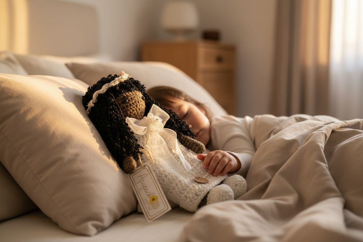 Angel Crochet Morenita Adorno