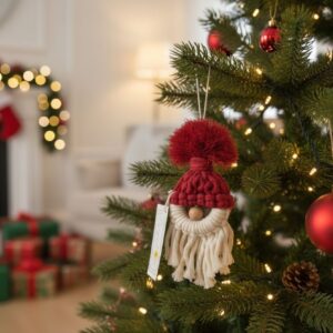 Santa Claus Rojo Adorno Árbol Navideño