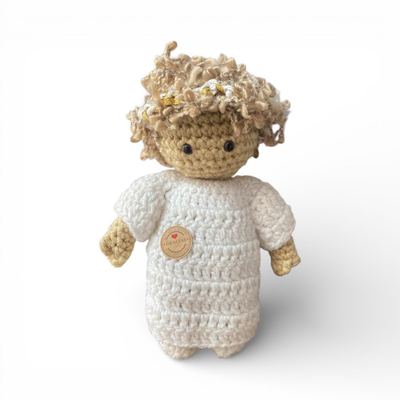 Angelito Crochet 25 cm Decorativo - Imagen 2