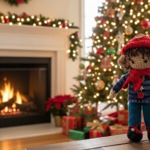 Duende con Bufanda Azul 30 cm