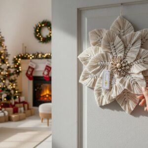 Flor Blanca Navideña 47 cm