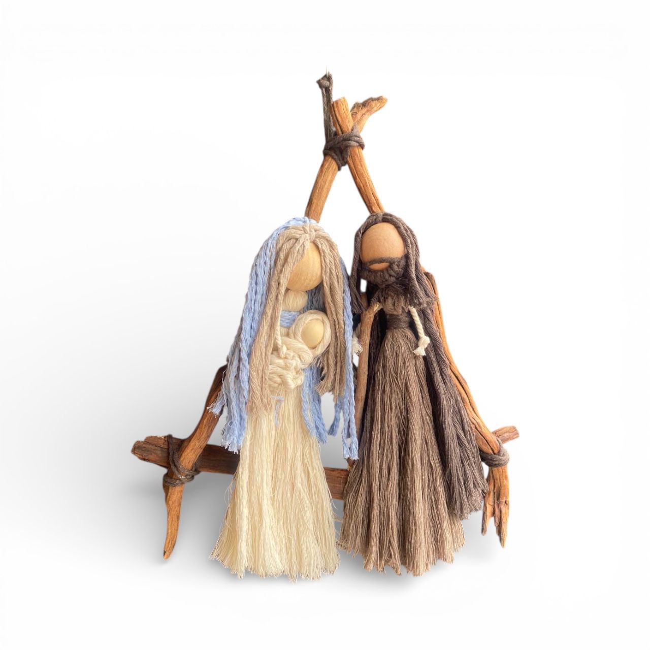 Nacimiento de Macramé Decorativo - Imagen 2